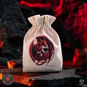 Anne Stokes Dice Pouch: Skull Embrace 1