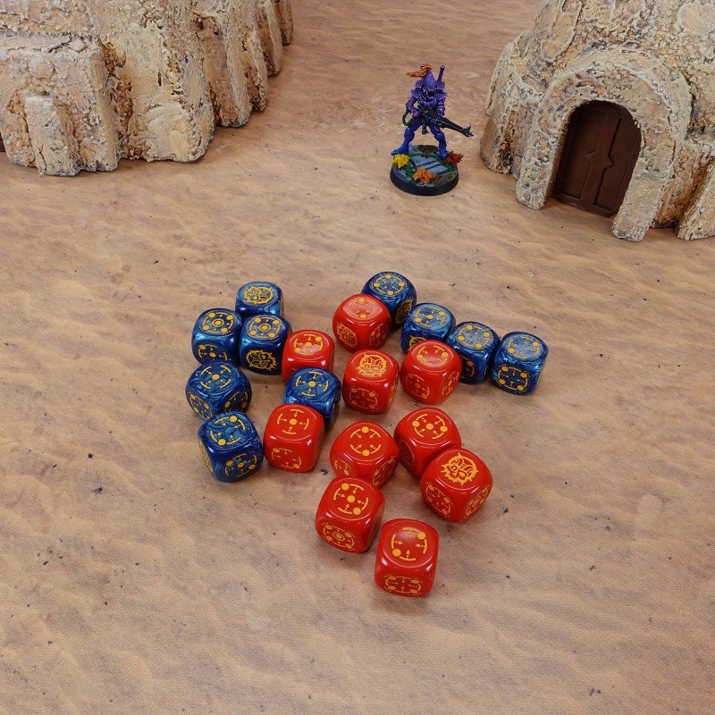 Crosshairs Compact D6: Cobalt & Red 3