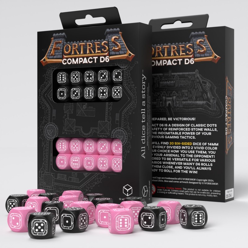 Fortress Compact D6: Black & Pink 1