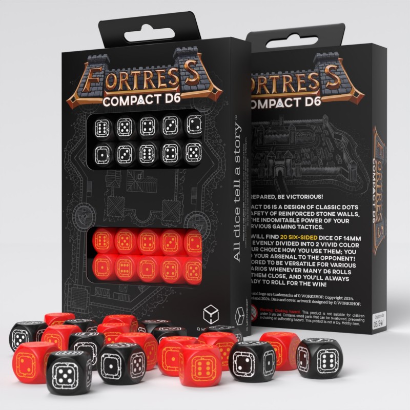Fortress Compact D6: Black & Red 1