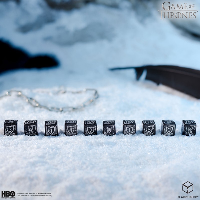 Game of Thrones. Night's Watch 10xD6 Dice Set 3