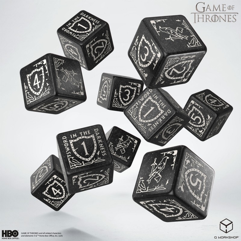 Game of Thrones. Night's Watch 10xD6 Dice Set 5