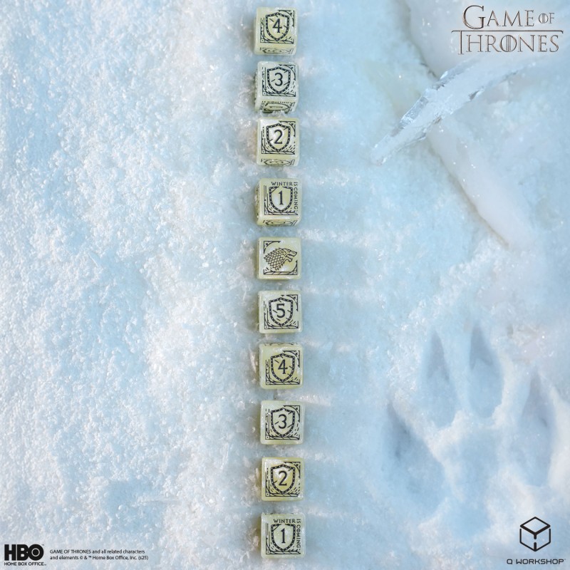 Game of Thrones. Stark 10xD6 Dice Set 1