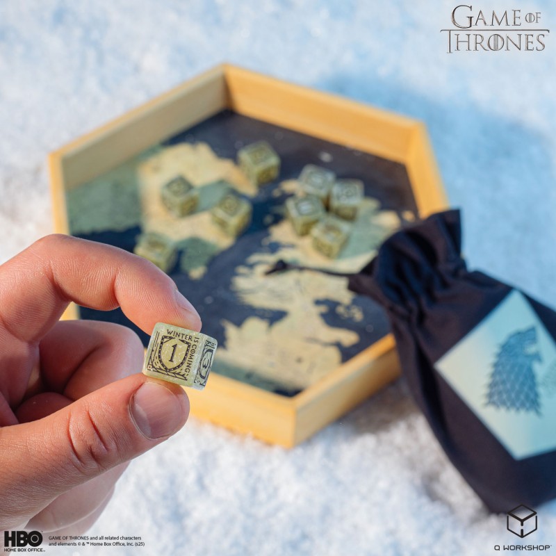 Game of Thrones. Stark 10xD6 Dice Set 2