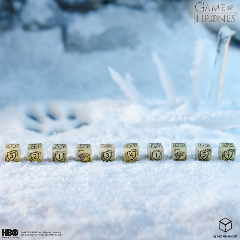 Game of Thrones. Stark 10xD6 Dice Set 3