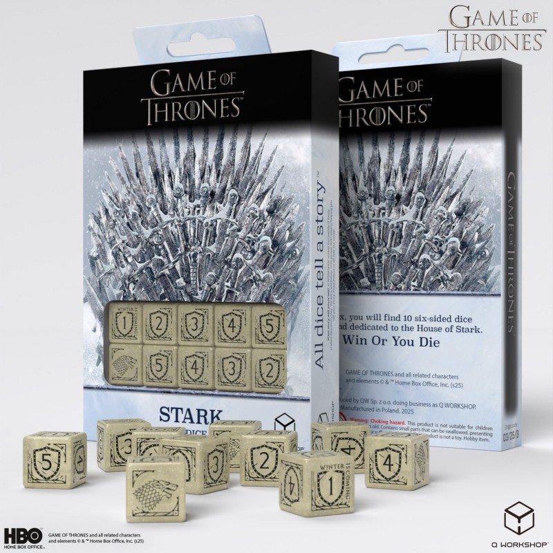 Game of Thrones. Stark 10xD6 Dice Set 4