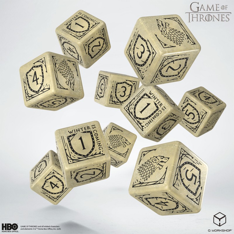 Game of Thrones. Stark 10xD6 Dice Set 5