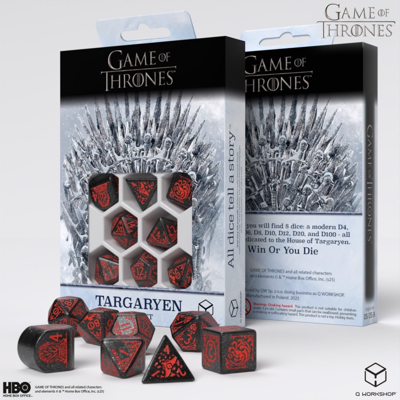 Game of Thrones. Targaryen Dice Set 8