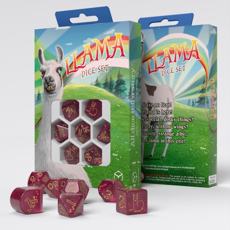 Llama Dice Set: Puffy 1