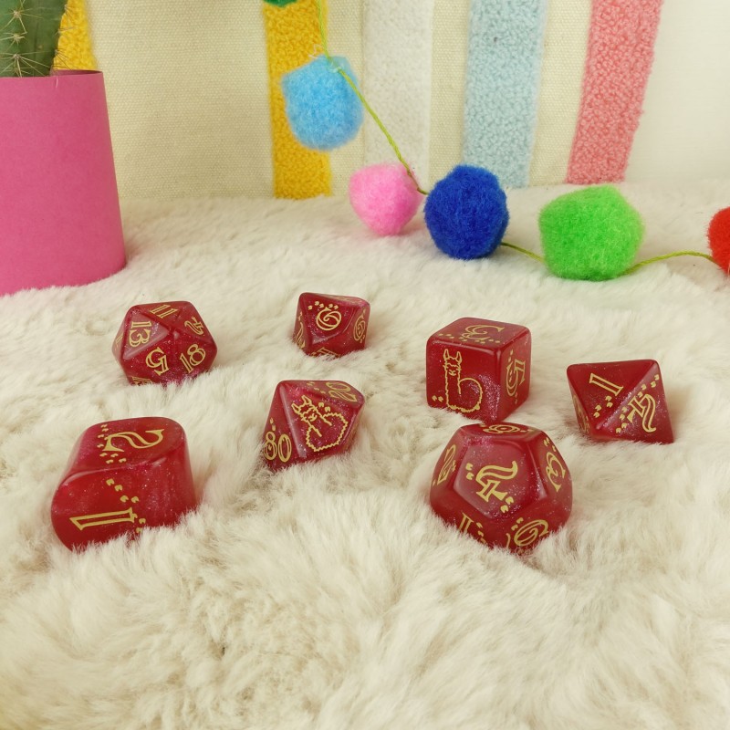 Llama Dice Set: Puffy 4