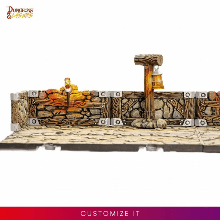 Dungeons & Lasers: Dwarven Mine - Half Height Walls 8