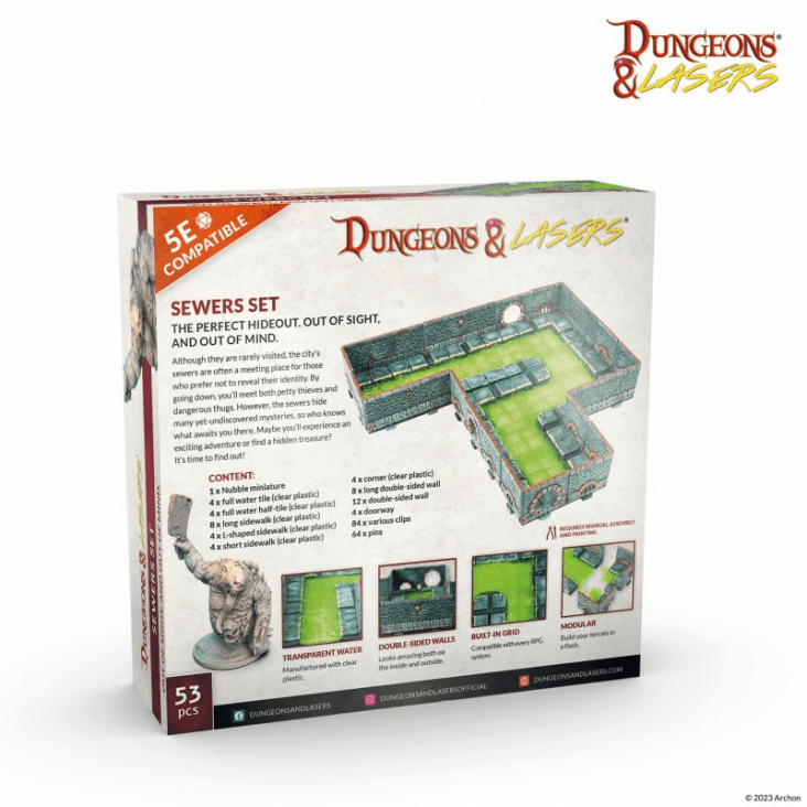 Dungeons & Lasers: Sewers Set 4
