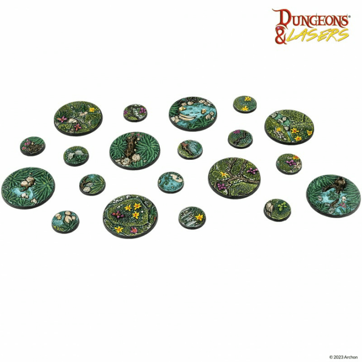 Dungeons & Lasers: Detailed Bases Pack 4