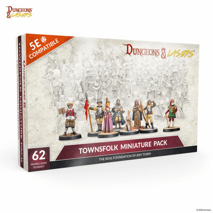 Dungeons & Lasers: Townsfolk Miniature Pack 1
