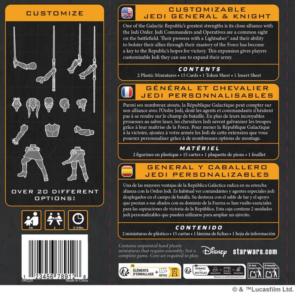 Star Wars: Legion - Customisable Jedi General & Knight 2