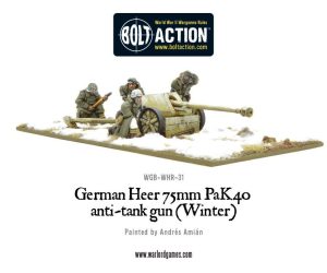 German Army Winter Pak 40 Anti Tank Gun 1