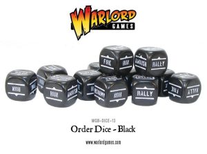 Bolt Action: Orders Dice - Black 1