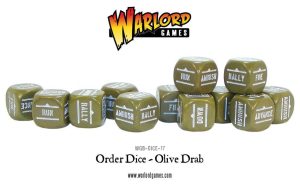 Bolt Action: Orders Dice - Olive Drab 1