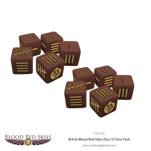 British Blood Red Skies Dice 1