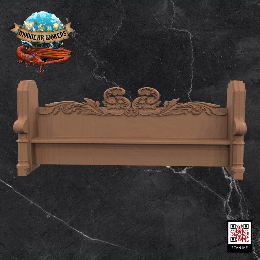 Church Pew (4) & Altar (1) 2