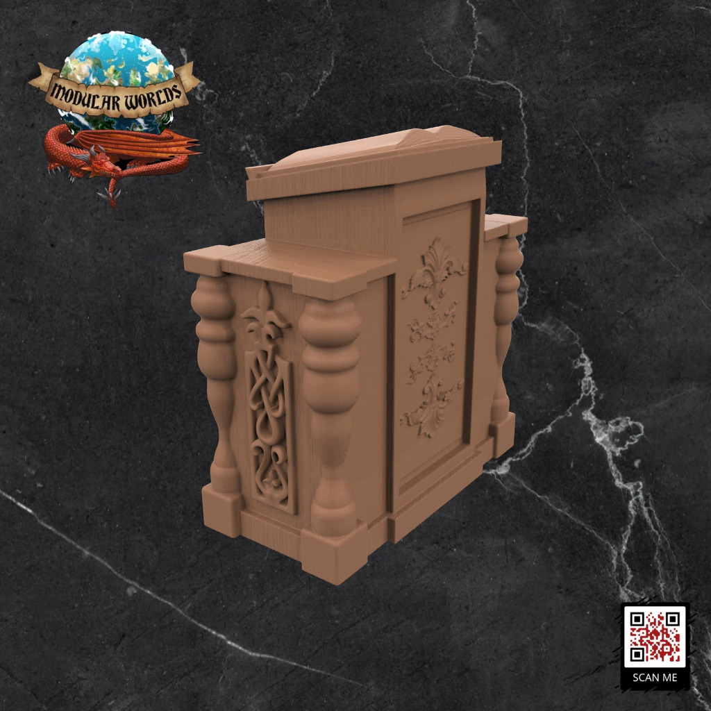 Church Pew (4) & Altar (1) 5