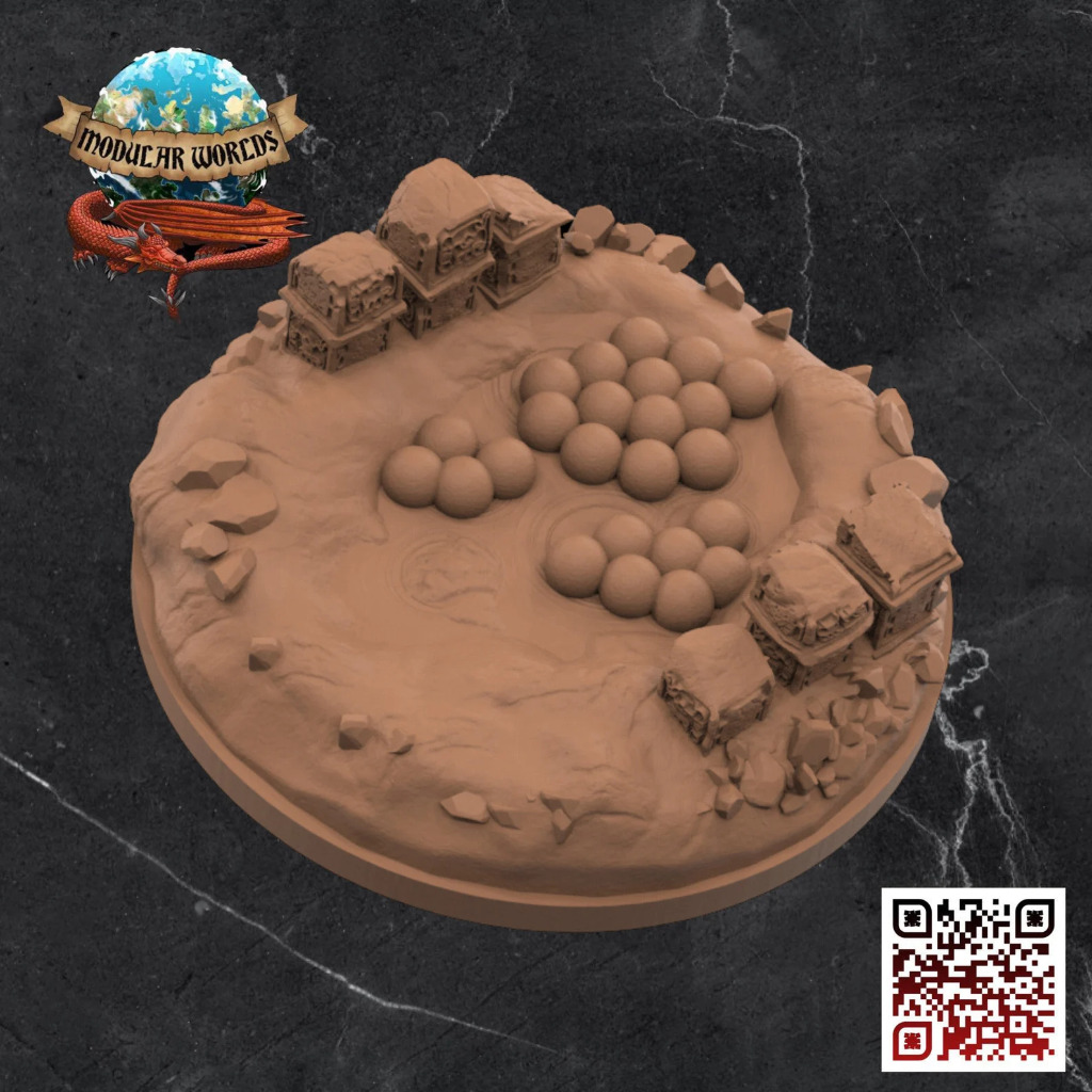 Lizardfolk Queen & Base 6