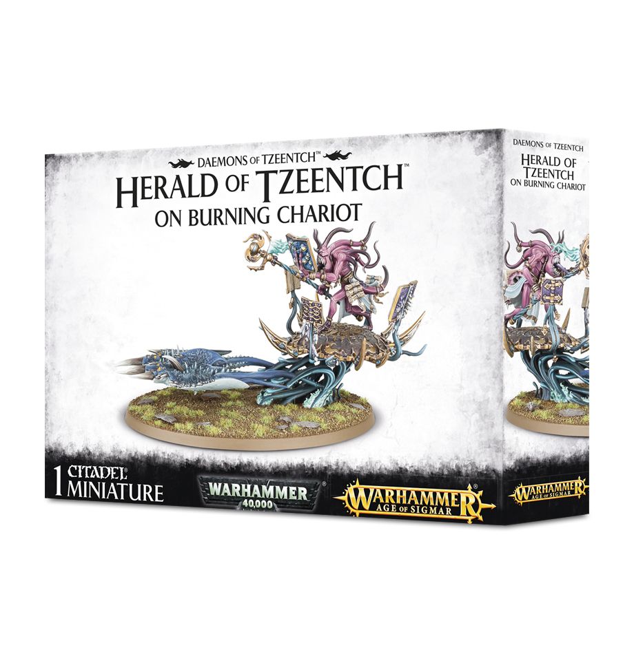Disciples of Tzeentch: Herald of Tzeentch on Burning Chariot 1