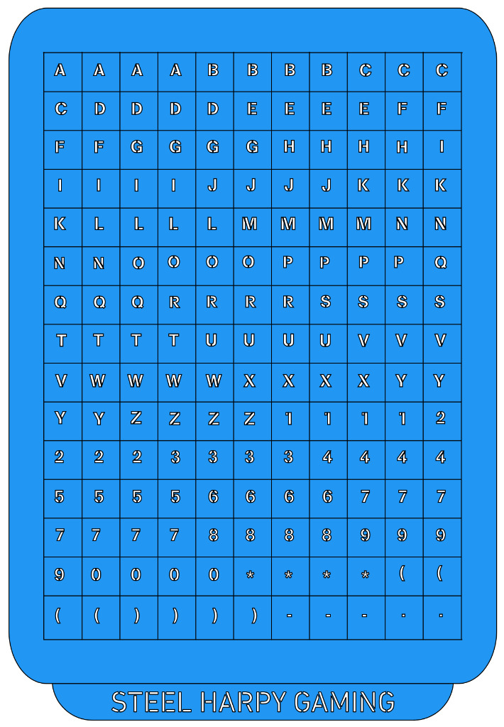 Letters & Numbers - 4mm 1