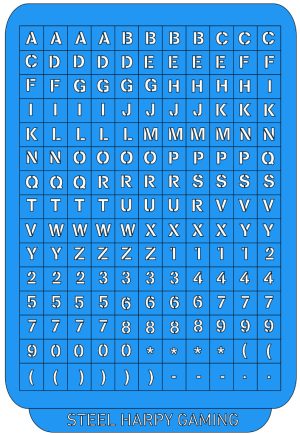 Letters & Numbers - 7mm 1