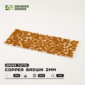 Copper Brown - 2mm Tufts (Gamer's Grass Gen II) 1