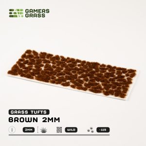 Brown - 2mm Tufts (Gamer's Grass Gen II) 1
