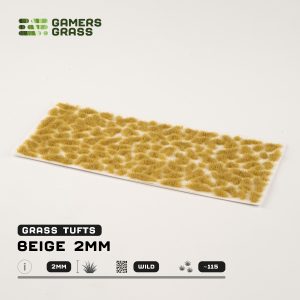 Beige - 2mm Tufts (Gamer's Grass Gen II) 1