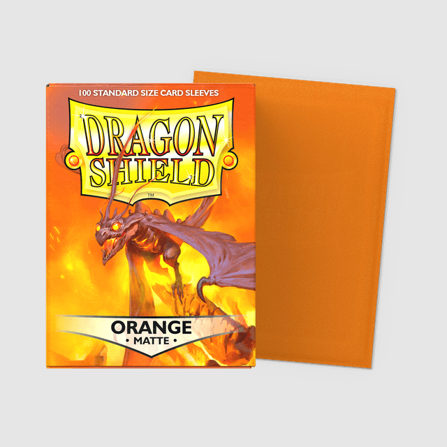 Dragon Shield Sleeves Matte Orange (100) 1