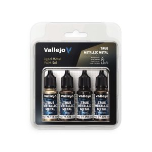 Vallejo True Metallic Metal: Paint Set - Aged Metal (x4 Colours) 1