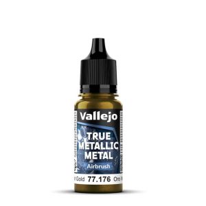 Vallejo True Metallic Metal: Greenish Gold - Airbrush - 18ml 1
