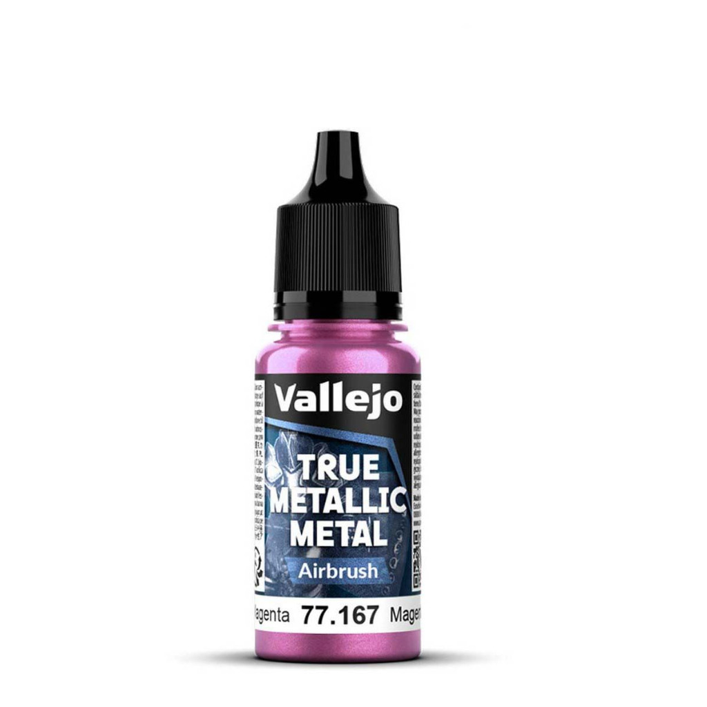 Vallejo True Metallic Metal: Crimson Magenta - Airbrush - 18ml 1