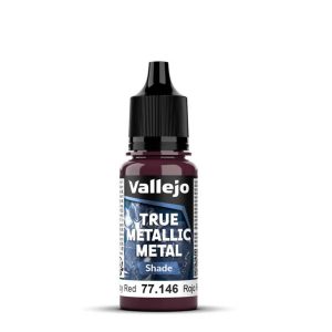 Vallejo True Metallic Metal: Ruby Red - Shade - 18ml 1