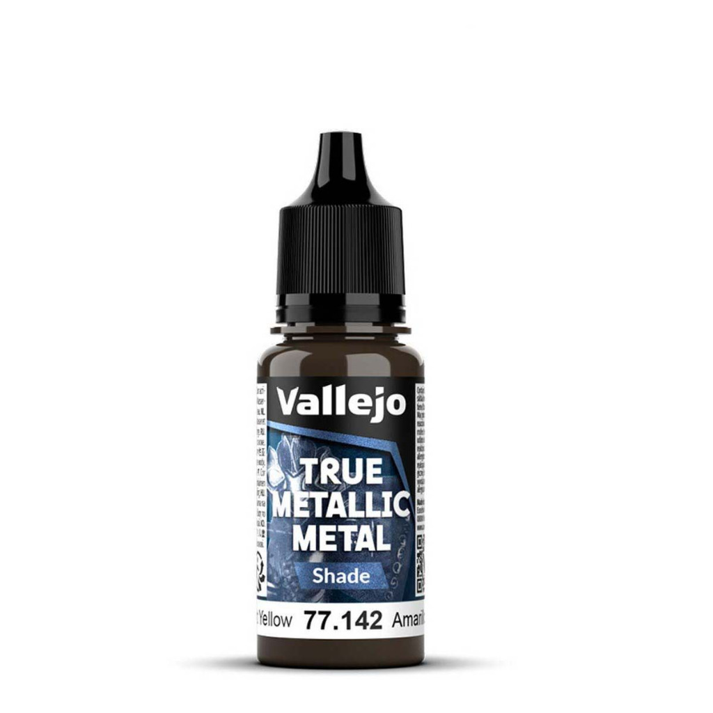 Vallejo True Metallic Metal: Radiant Yellow - Shade - 18ml 1