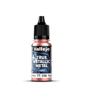 Vallejo True Metallic Metal: Ruby Red - Light - 18ml 1