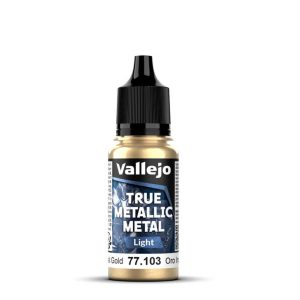 Vallejo True Metallic Metal: Imperial Gold - Light - 18ml 1