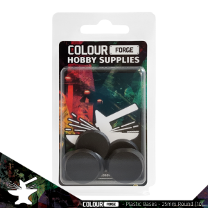 Round Plastic Bases - 25mm x10 1