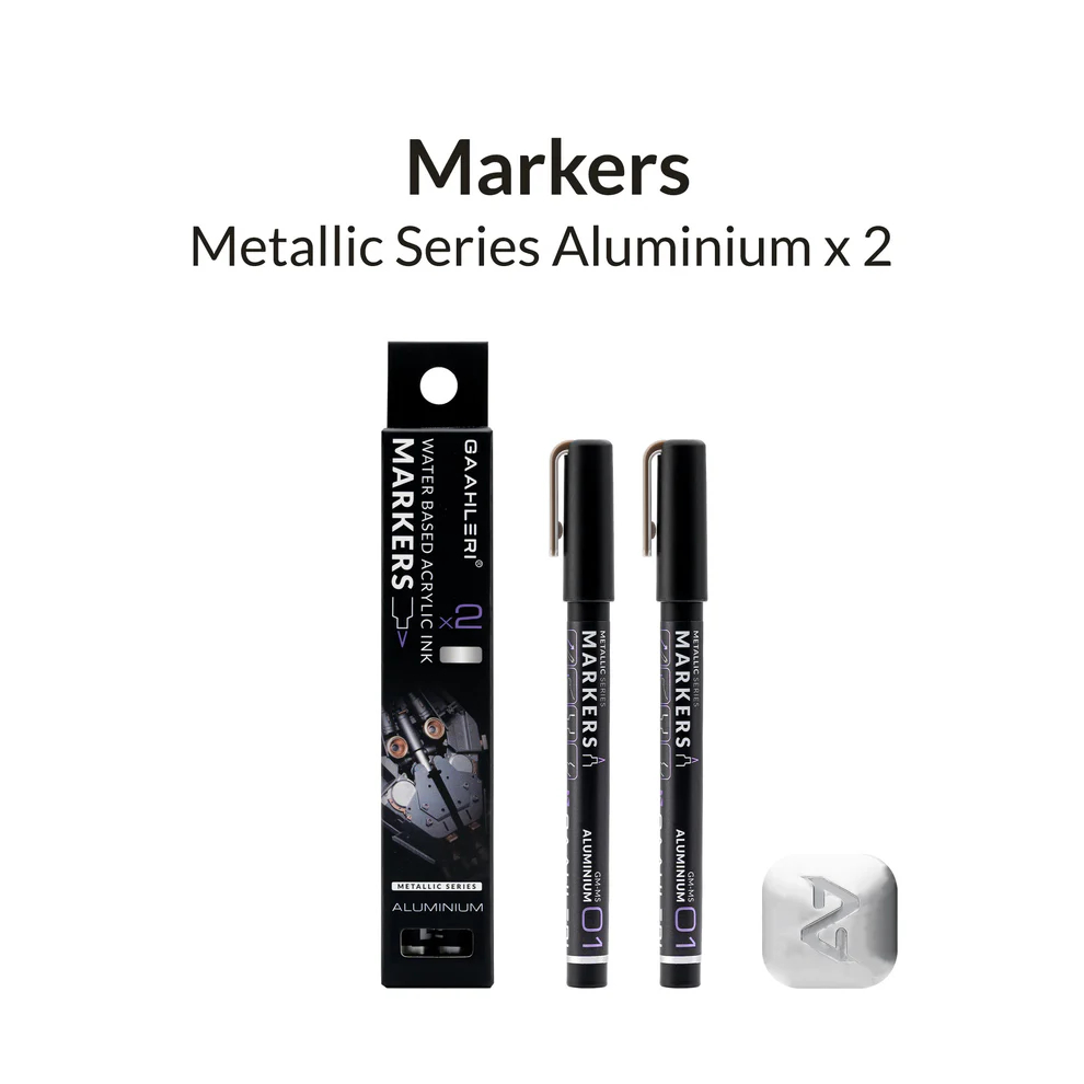 Metallic Series Markers - Aluminium (2) 1