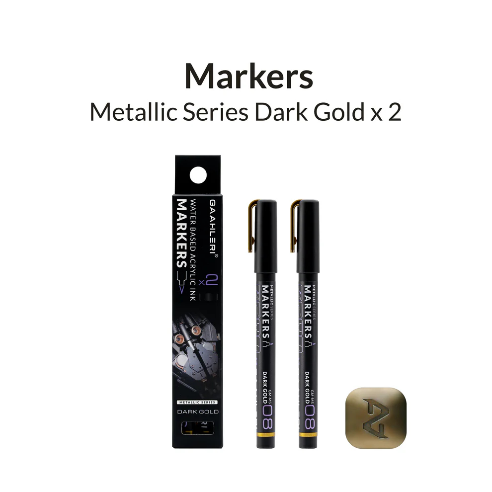 Metallic Series Markers - Dark Gold (2) 1