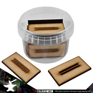 MDF Bases - 60x30mm Rectangular - 2mm spacing (24) 1