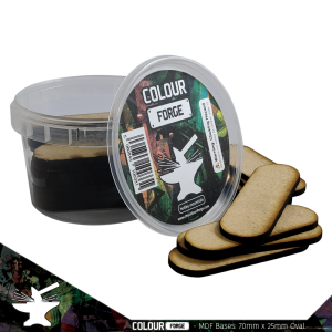 MDF Bases - 70x25mm Oval (26) 1