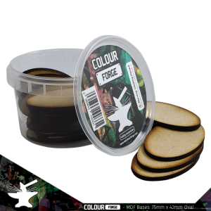 MDF Bases - 75x42mm Oval (18) 1