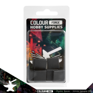 Square Plastic Bases - 20mm x10 1