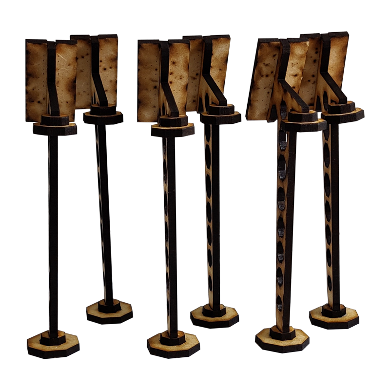 Sci-Fi Solar Street Light Arrays 6