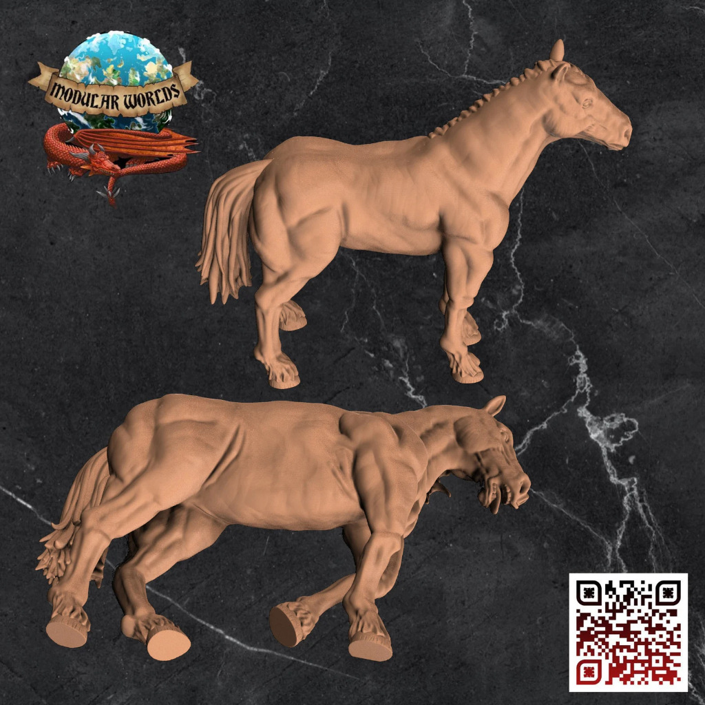 Draft Horse & Corpse Set 3