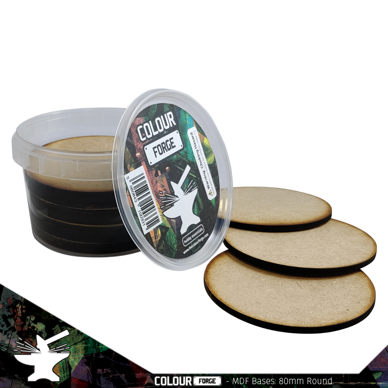 MDF Bases - 80mm Round (14) 1